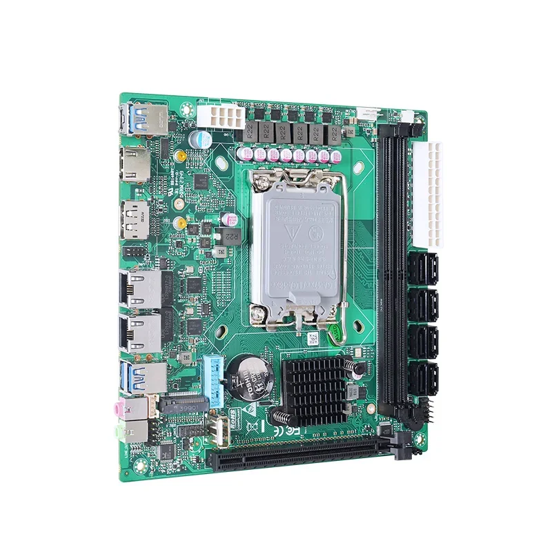 Lga1700 Itx Motherboard Ddr5 - 最新の第12世代LGA1700対応コンピューターマザーボード、H670チップセット、デュアルDDR5スロット、2.5Gネットワーク、RAID、8*SATAポート搭載、NAS ITXマザーボード