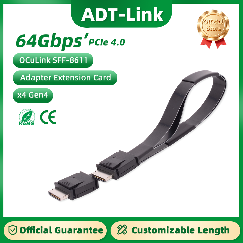 Oculink Egpu Mini Pc - ADT-Link PCI-E 4.0 X4 SFF-8611 オス