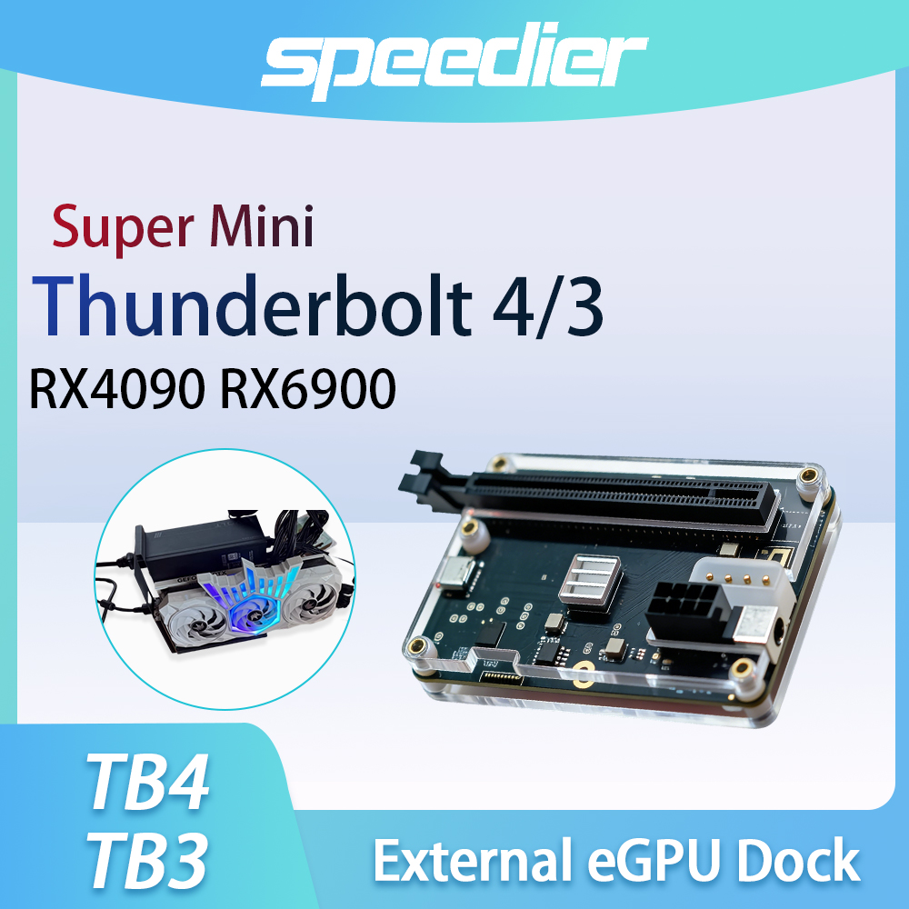 Thunderbolt 4 Egpu Dock Mini Pc - Thunderbolt 4 3 eGPUドック 外付けGPUドッキングステーション PCIeグラフィックカード対応
