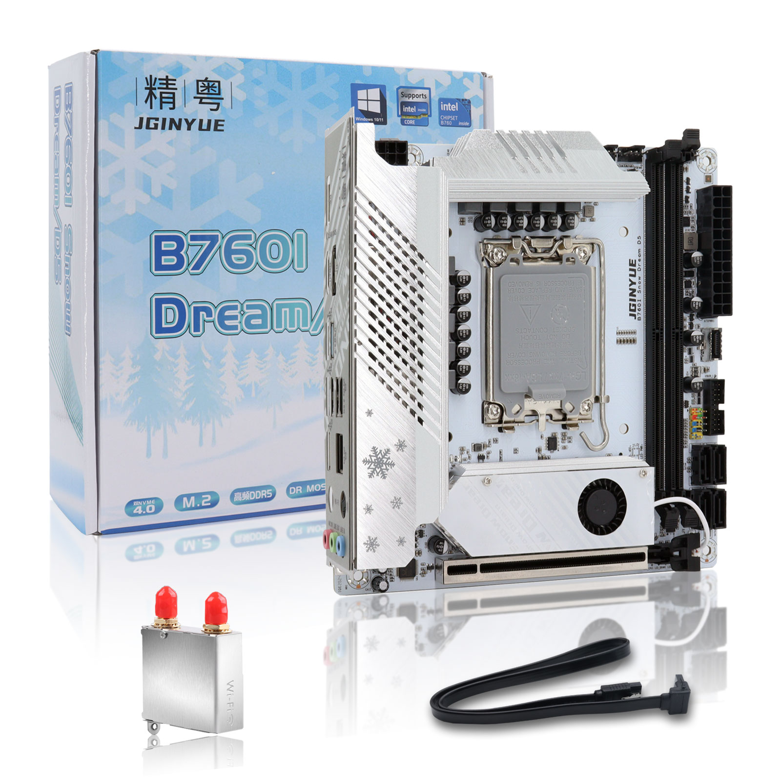 Lga1700 Itx Motherboard Ddr5 - JGINYUE-B760マザーボード,Intel Core, 12th, 12th, 12th, 12th,