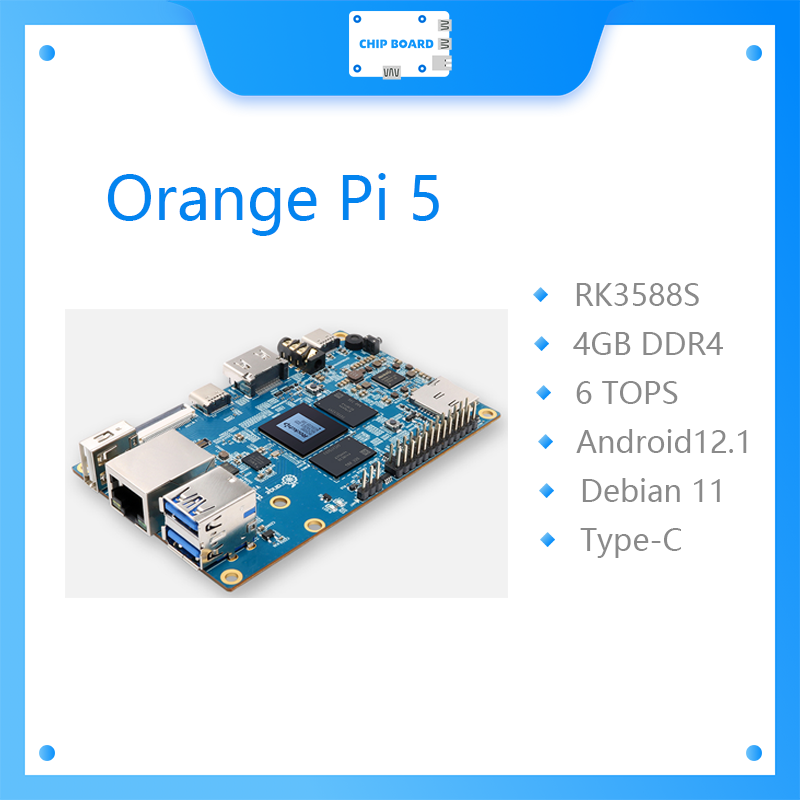 Rockchip Rk3588 Development Board - Orange pi 5 4GB rk3588s外部wifi +