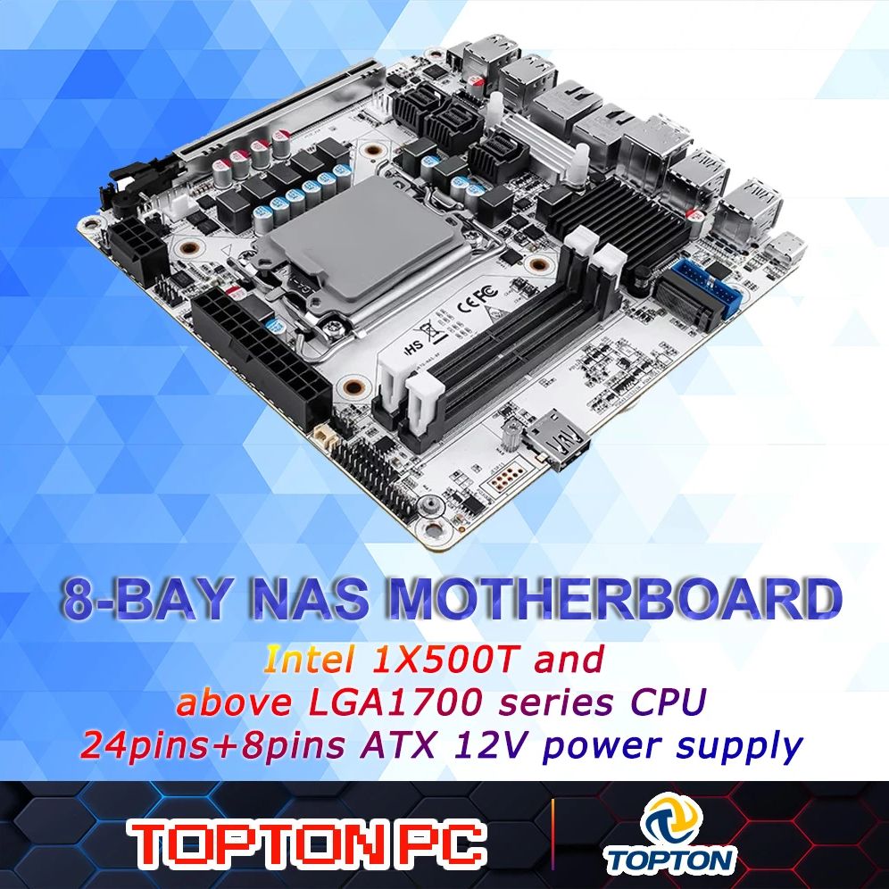 Lga1700 Itx Motherboard Ddr5 - 8ベイNAS Mini ITXマザーボード(LGA1700 第12/13/14世代) デスクトッププロセッサー) 2*DDR5