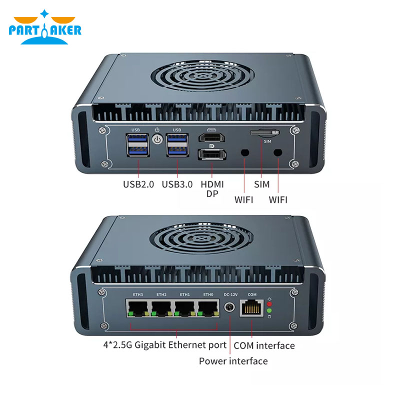 第12世代 Intel I3-1115G4 ファンレスミニP - Pfsense Firewall Router 2.5G 4 I226 のレビューと価格