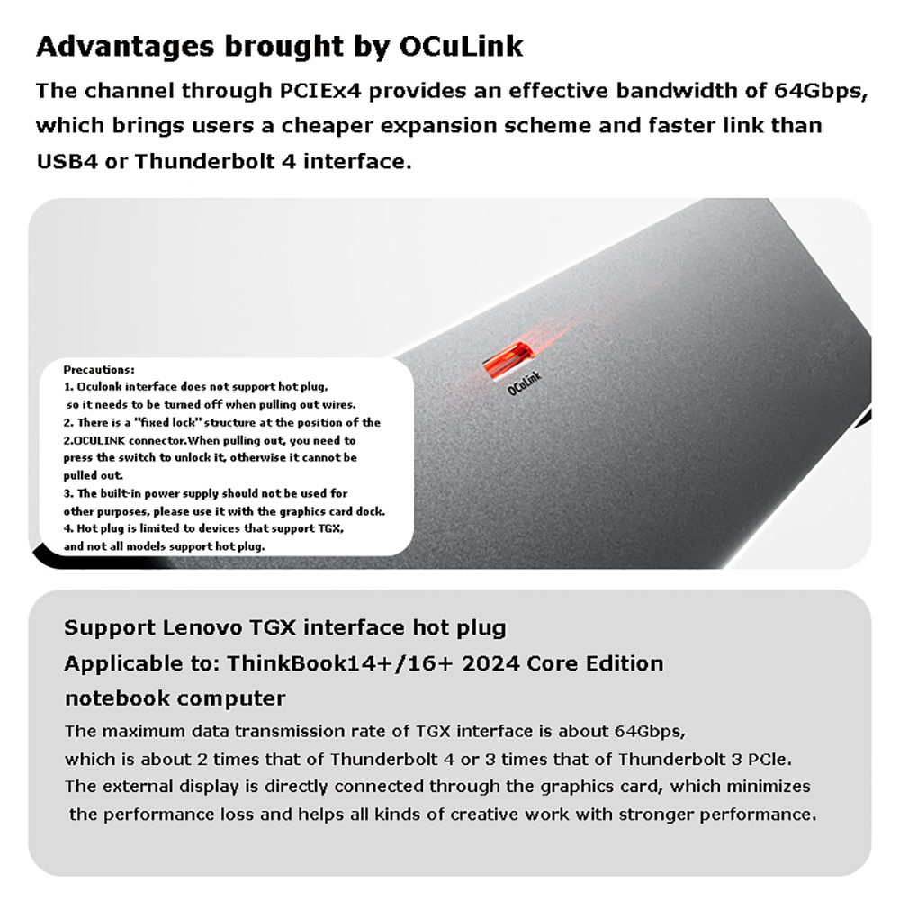 AG02/AG01 EGPUドック OCuLink & US - Oculink Egpu Mini Pc のレビューと価格