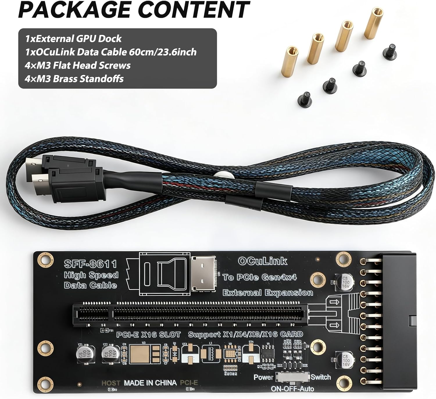 OCuLink PCIe 4.0 X4 64Gbps SFF - Oculink Egpu Mini Pc のレビューと価格