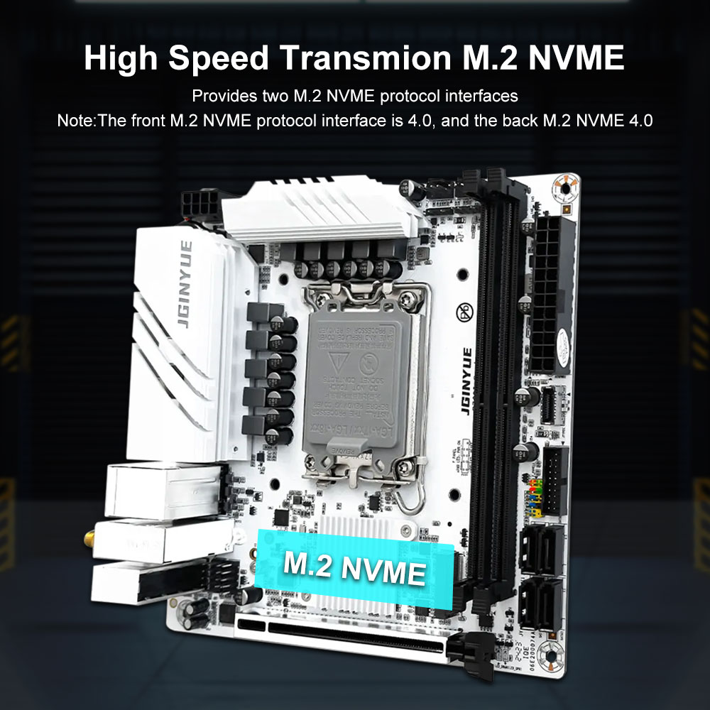JGINYUE B760 マザーボード LGA 1700 サ - Lga1700 Itx Motherboard Ddr5 のレビューと価格