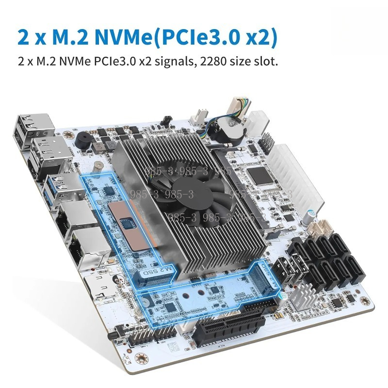 ホワイトミニITX M11 NASマザーボード、オンボードi - Nas Motherboard 8 Sata Mini Itx のレビューと価格
